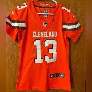 Nike NFL Beckham Jr 13 Cleveland‎ Browns Jersey, Women's Sz Small Orange
